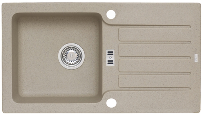 Alveus Niagara fregadero de granito 77.5x43 cm beige 1123055