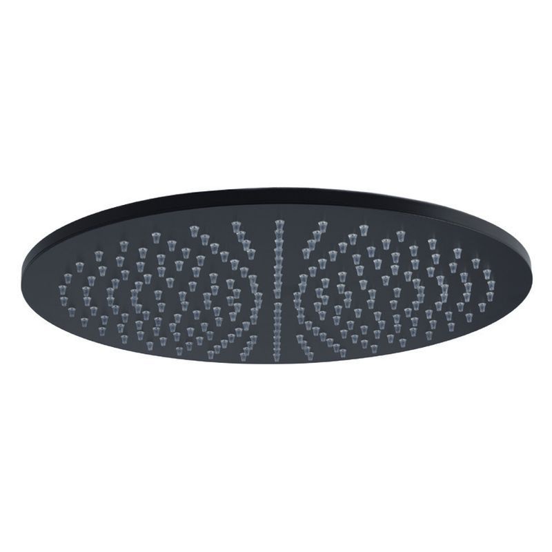 Paffoni Stick ducha con efecto lluvia 22.5x22.5 cm circular negro ZSOF074NO