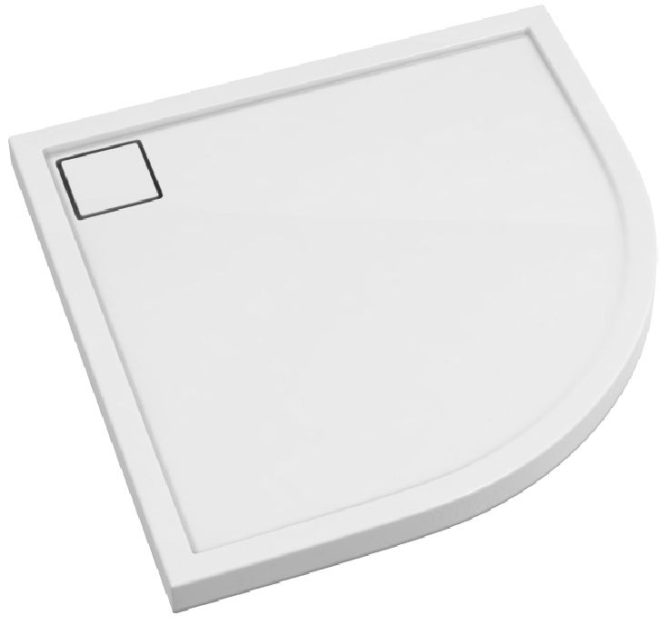 Schedpol Omega plato de ducha semicircular 100x100 cm blanco 3.0460
