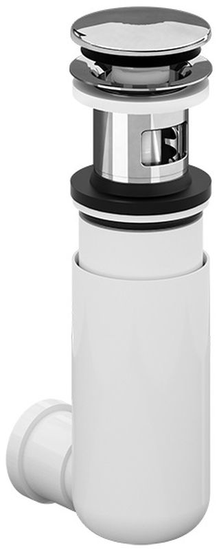 Villeroy & Boch Easy Access sifón de lavabo botella cromo-blanco 92198800