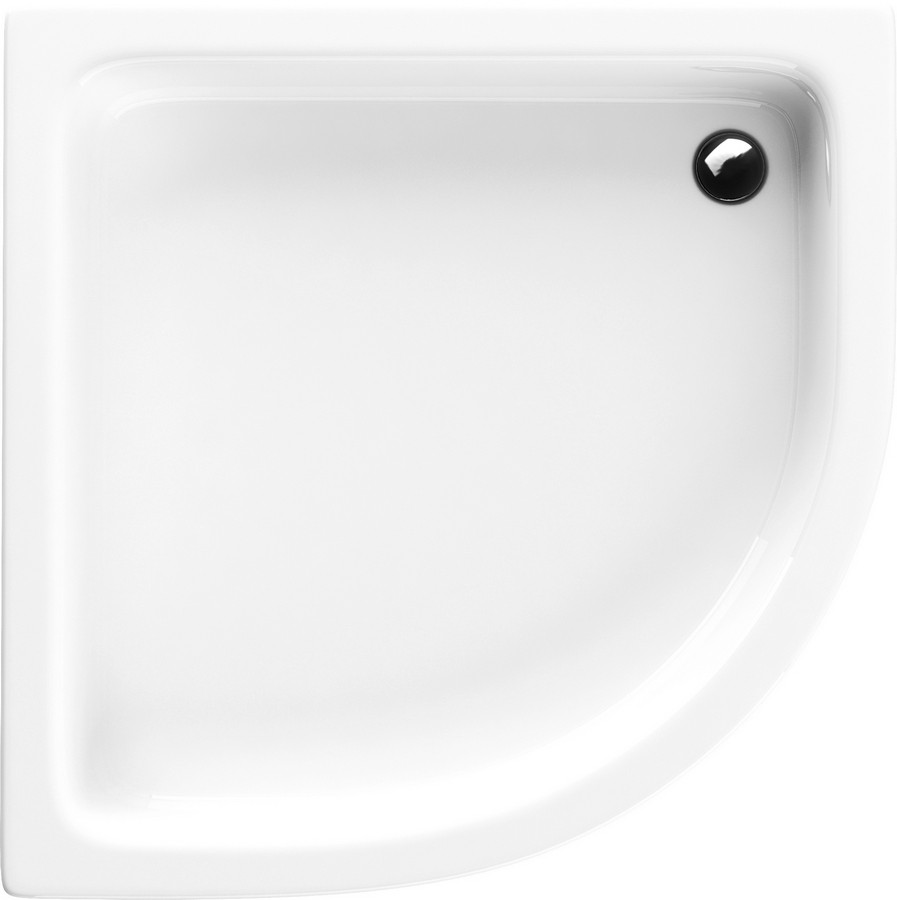 Schedpol Zefir plato de ducha semicircular 80x80 cm blanco 3.215