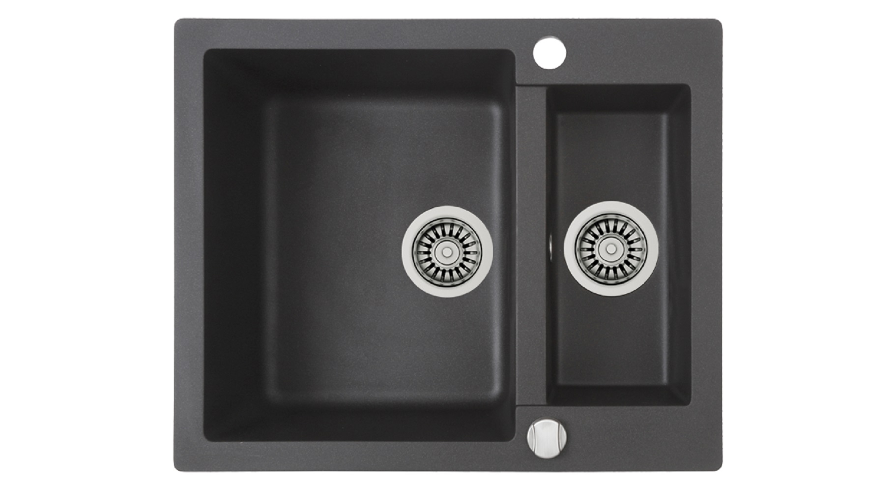 Teka Clivo fregadero de granito 61x49.5 cm gris/grafito/ónix 40148030