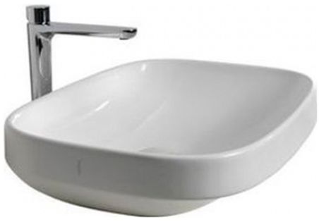 Hatria Abito lavabo 58x48 cm rectangular sobre encimera blanco YXXA01