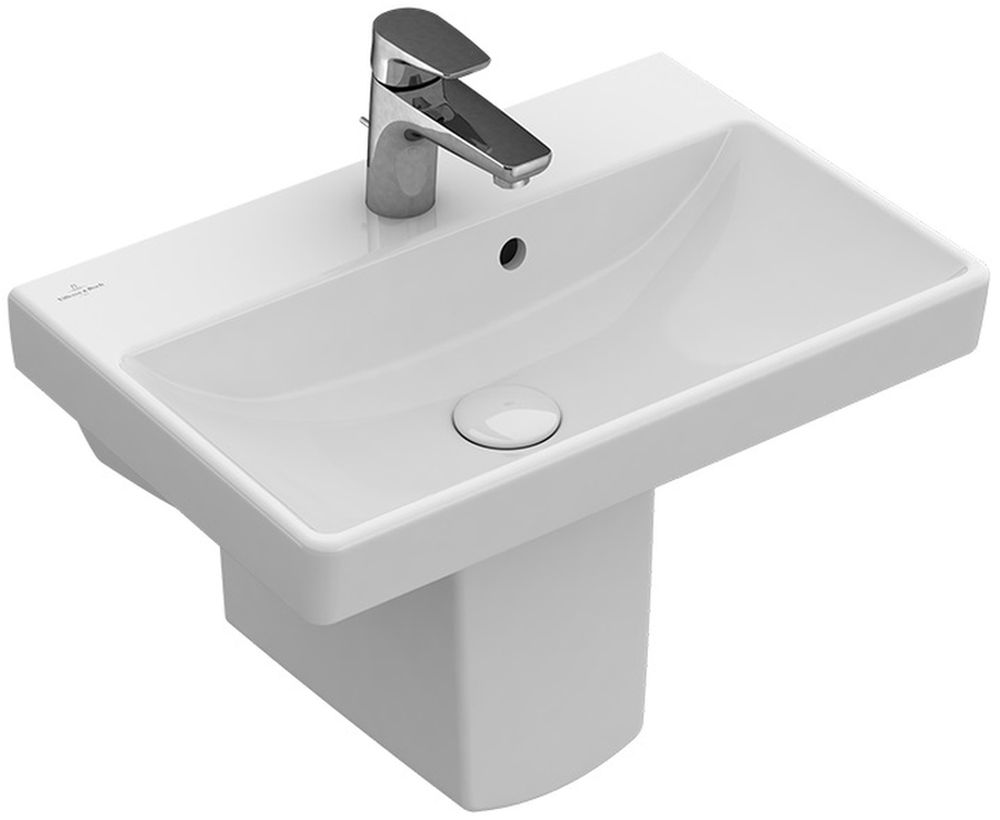Villeroy & Boch Avento lavabo 55x37 cm rectangular clásico-para mueble blanco 4A0055R1