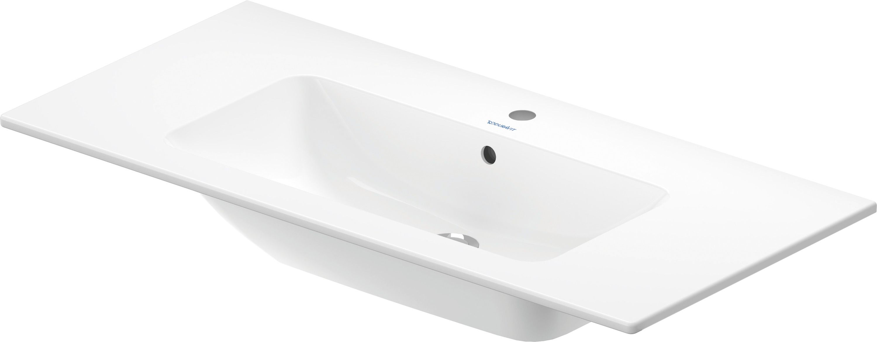 Duravit ME by Starck lavabo 123x49 cm rectangular clásico-para mueble-con encimera blanco 2336120060