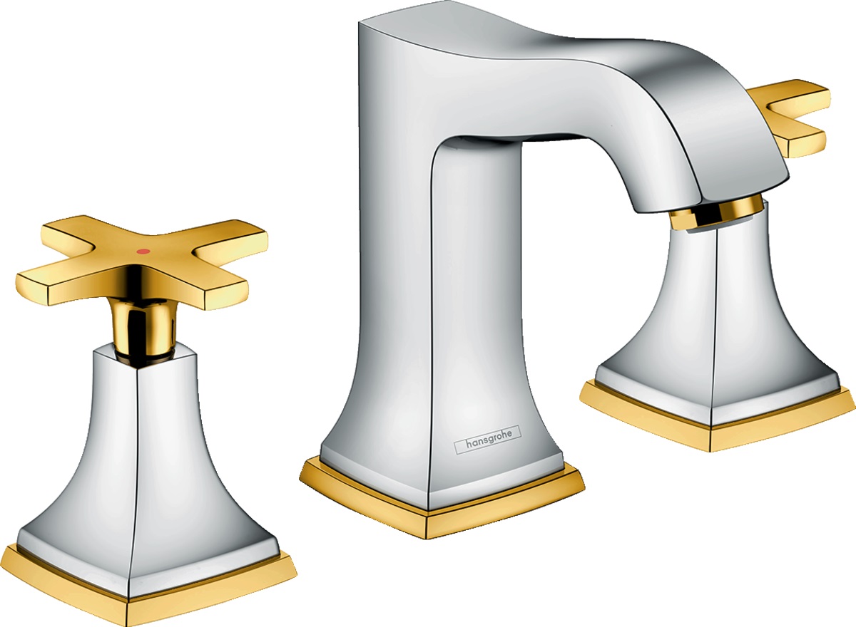 Hansgrohe Metropol Classic grifo para lavabo de pie cromo-oro 31306090