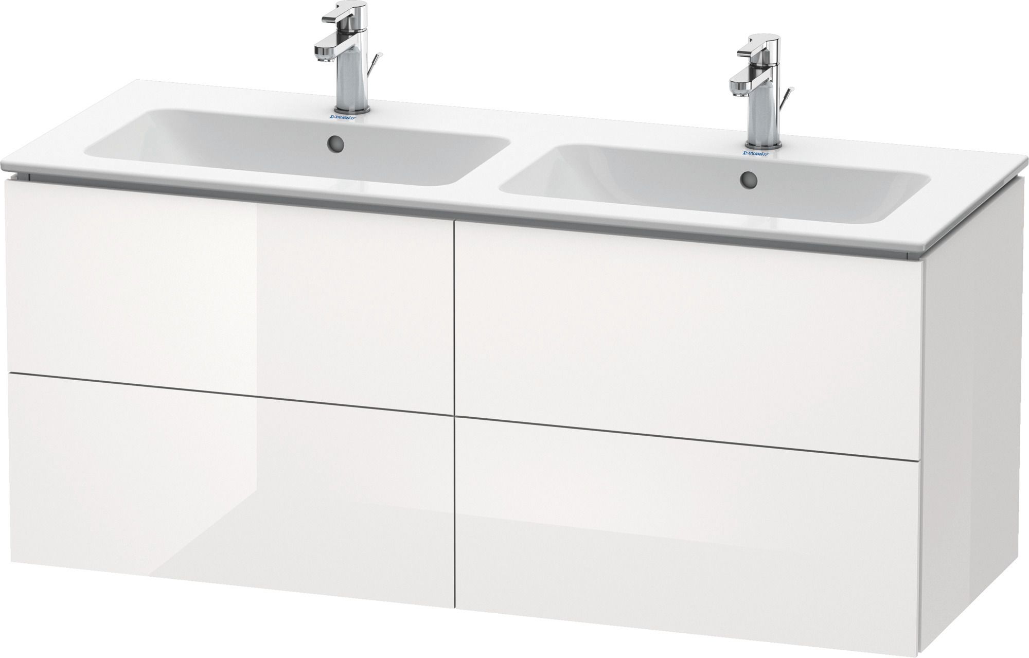 Duravit L-Cube armario 129x48.1x55 cm suspendido, para lavabo blanco LC625902222