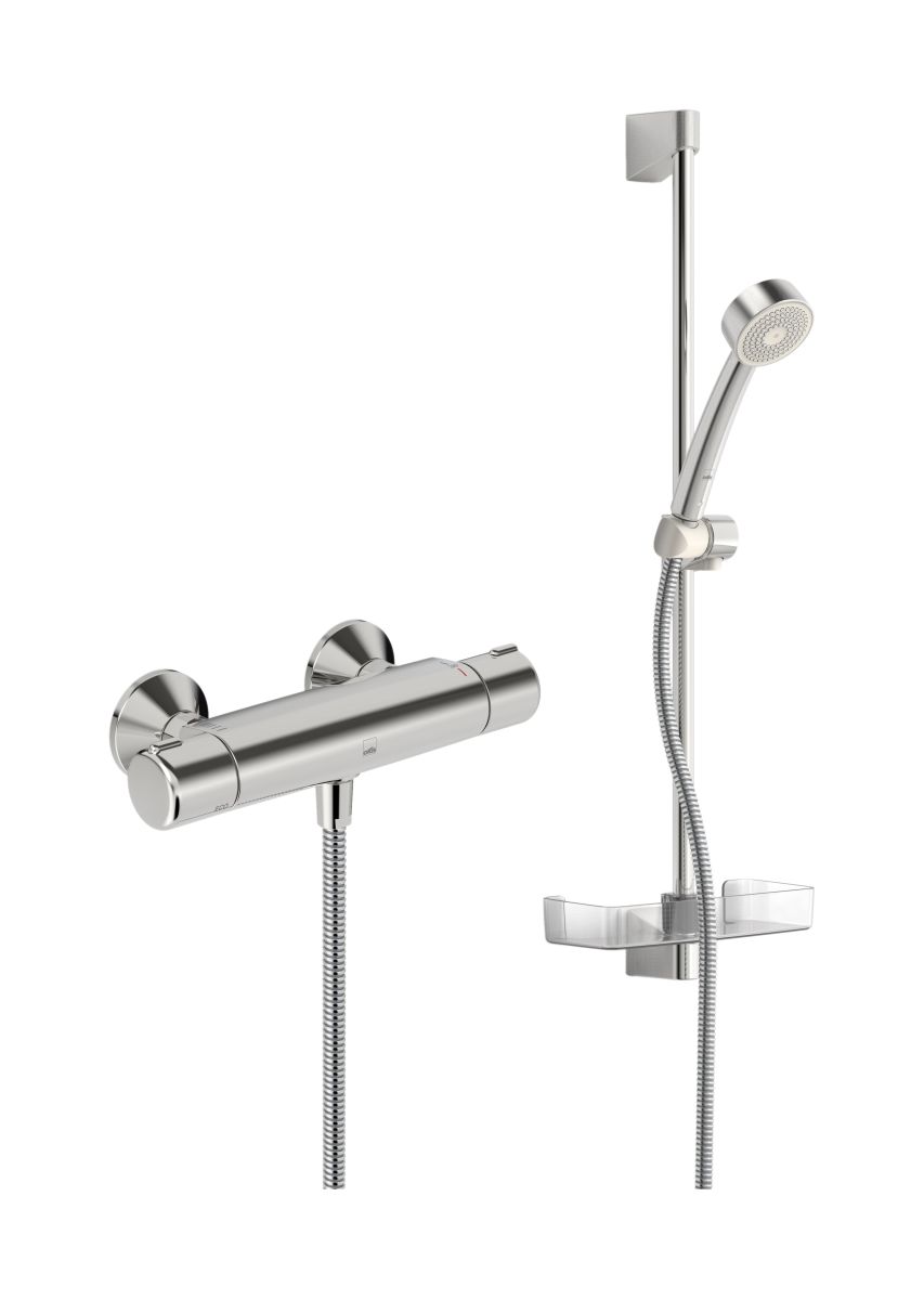 Oras Nova conjunto de ducha a pared con termostato cromo 7452U