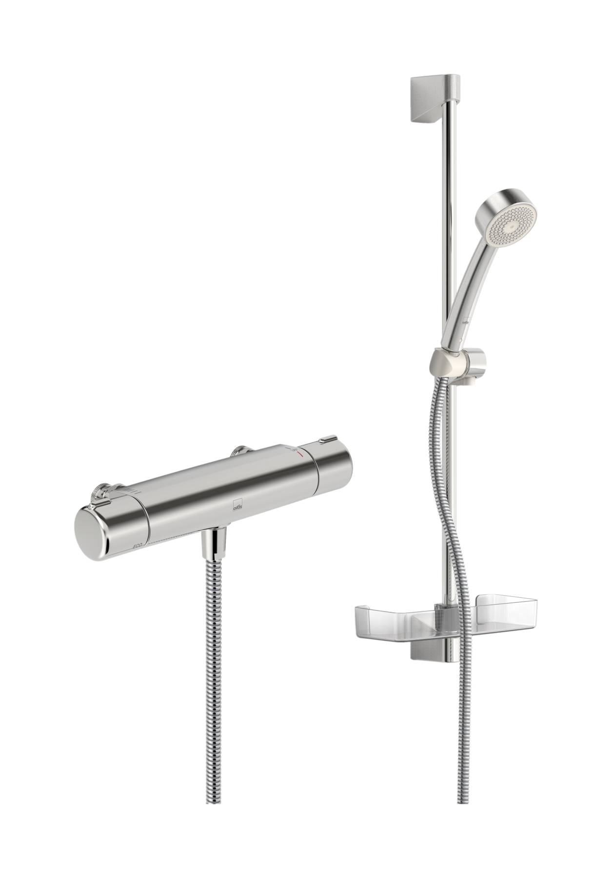 Oras Nova conjunto de ducha a pared con termostato cromo 7412