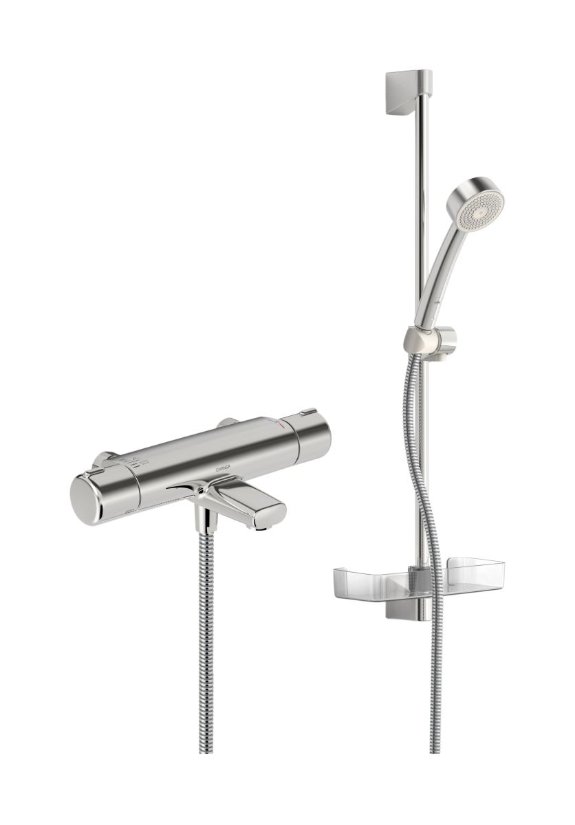 Oras Nova conjunto bañera/ducha a pared con termostato cromo 7448