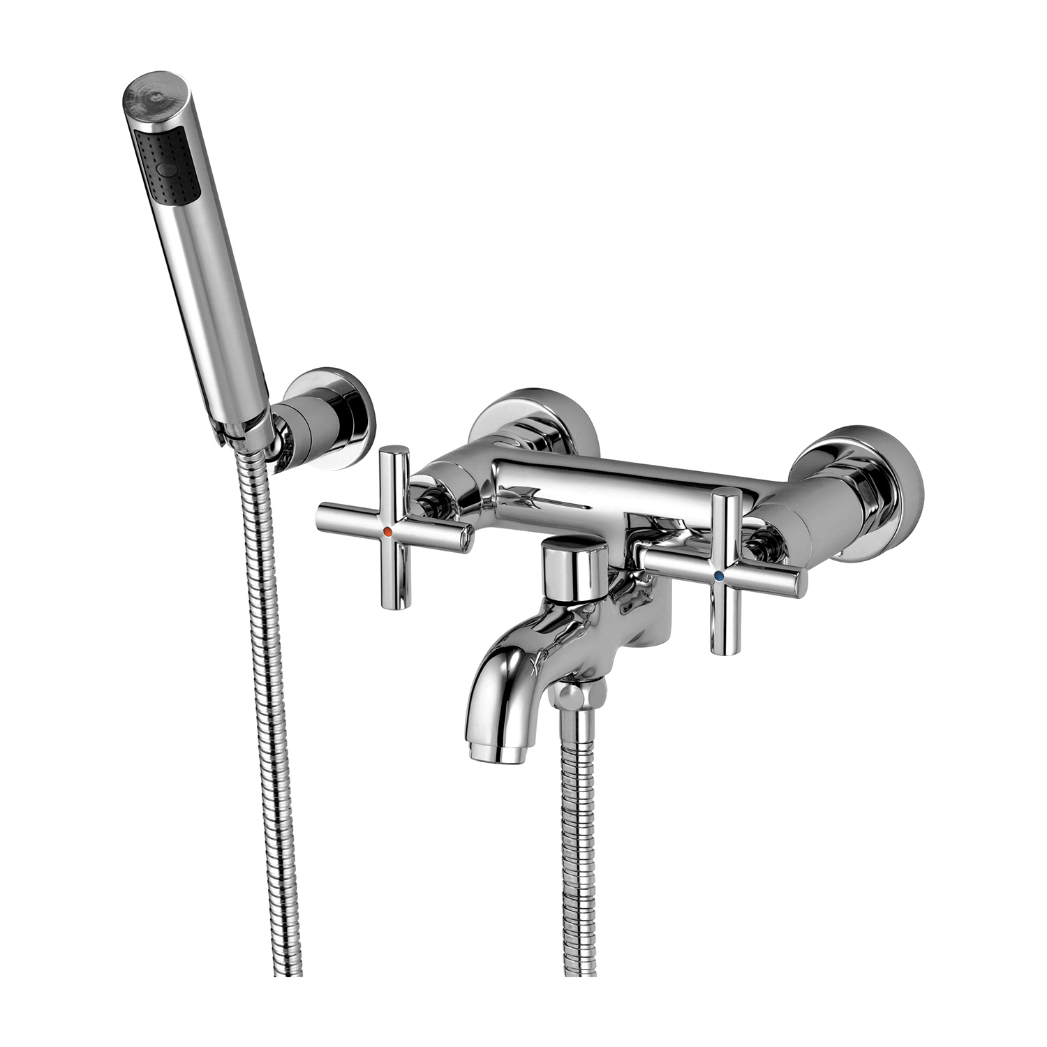 Omnires Modern grifo de bañera y ducha a pared cromo C304CR