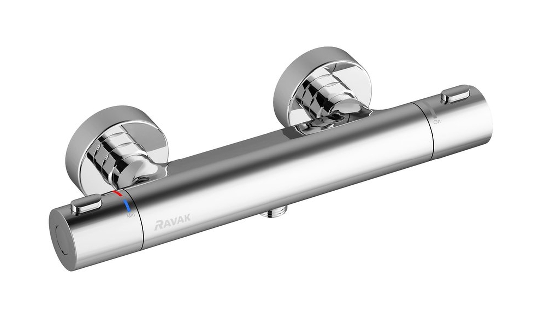 Ravak Termo grifo para ducha a pared con termostato cromo X070096