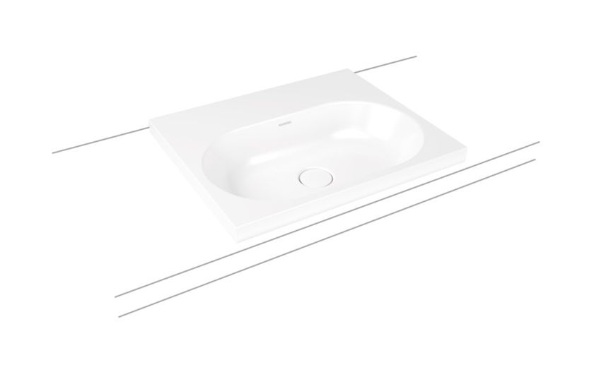 Kaldewei Centro lavabo 60x50 cm rectangular empotrado blanco 902806013001