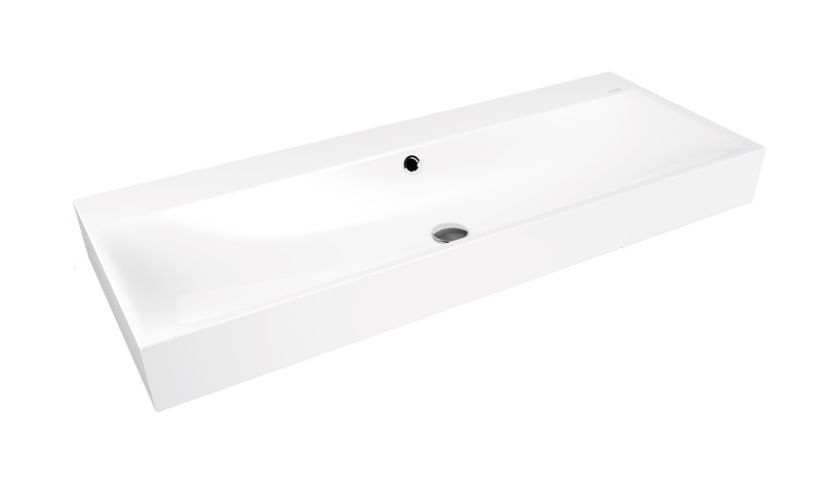 Kaldewei Silenio lavabo 120x46 cm rectangular clásico blanco 904506013001