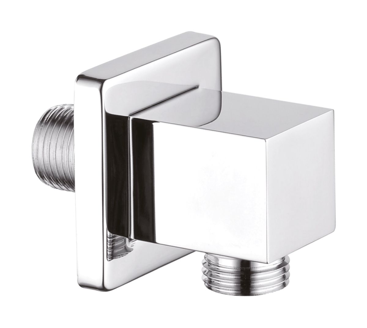 Invena codo de conexión a pared cromo SC-P1-037