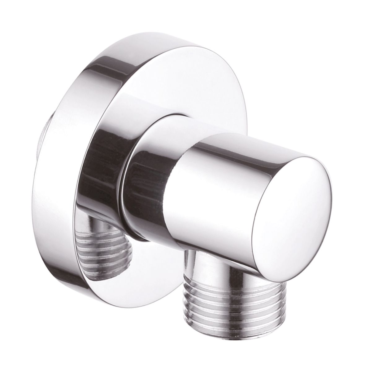 Invena codo de conexión a pared cromo SC-P1-038