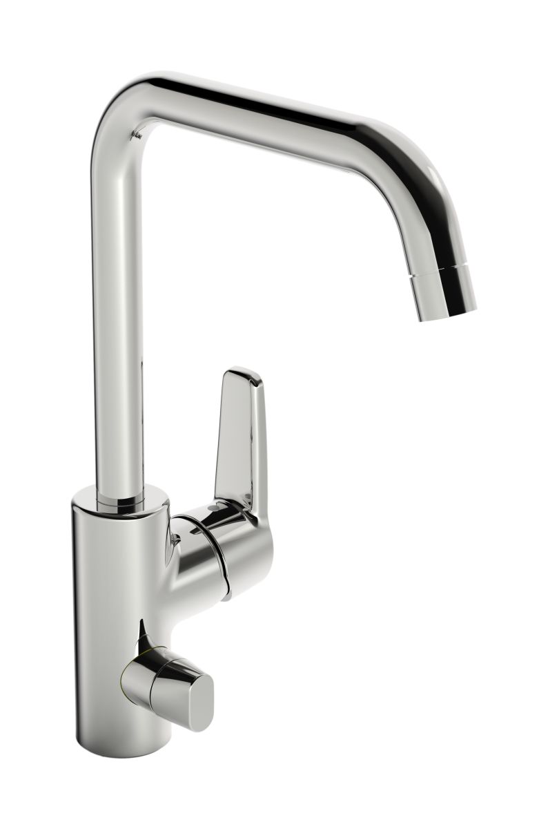 Oras Saga grifo de cocina de pie cromo 3936F