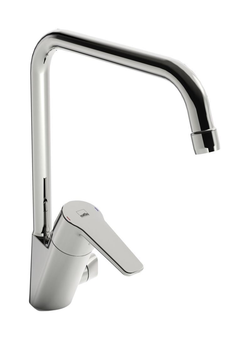 Oras Saga grifo de cocina de pie cromo 3934F