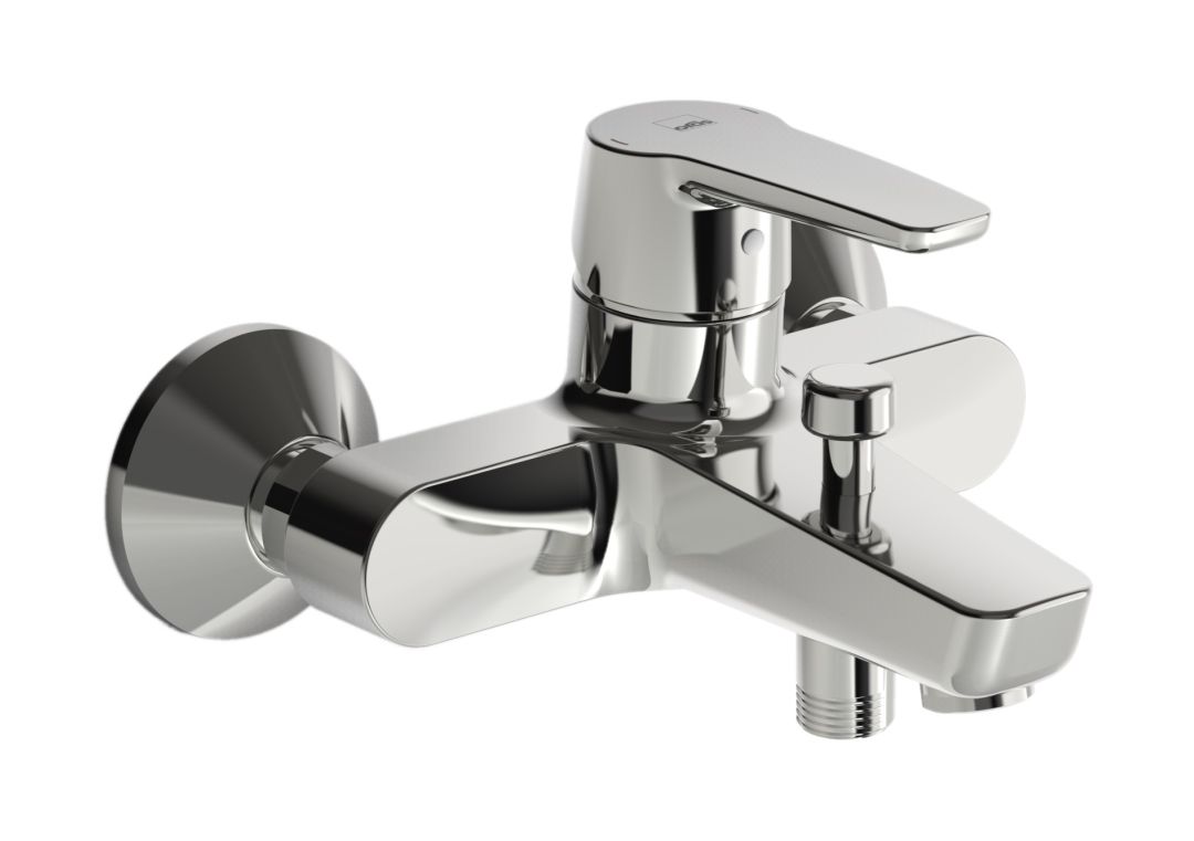Oras Saga grifo de bañera y ducha a pared cromo 3940Y
