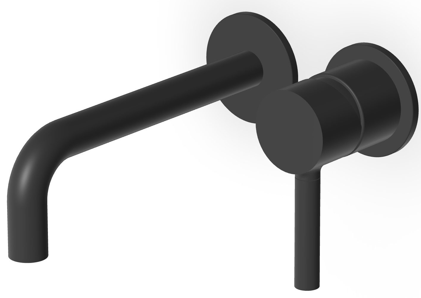 Zucchetti Pan grifo para lavabo empotrado negro ZP6030.N6