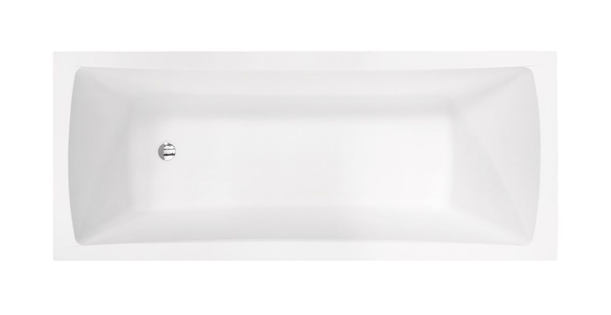 Besco Optima bañera rectangular 160x70 cm blanco #WAO-160-PKP