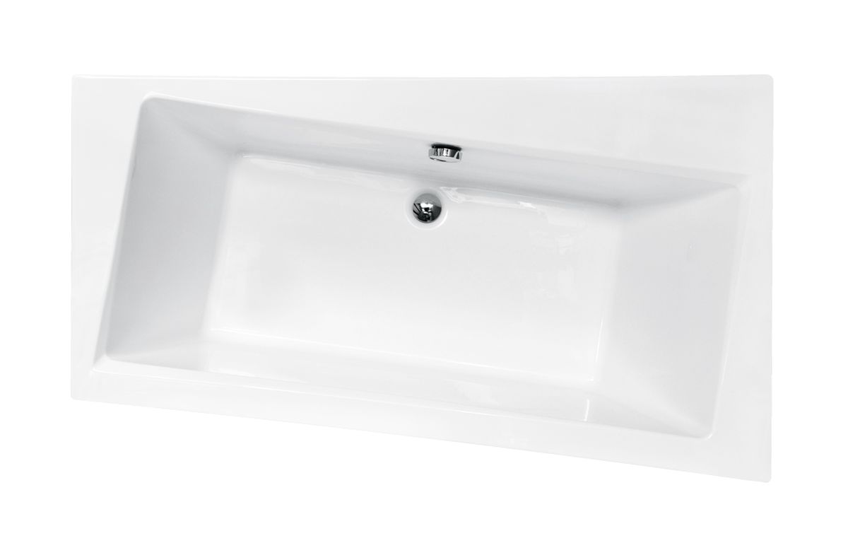 Besco Infinity bañera de esquina 160x100 cm derecha blanco #WAI-160-NP