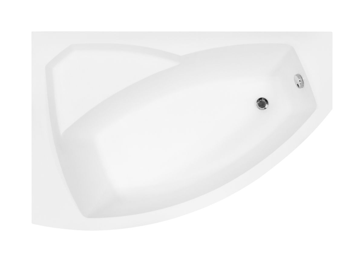 Besco Rima bañera de esquina 130x85 cm izquierda blanco #WAR-130-NL