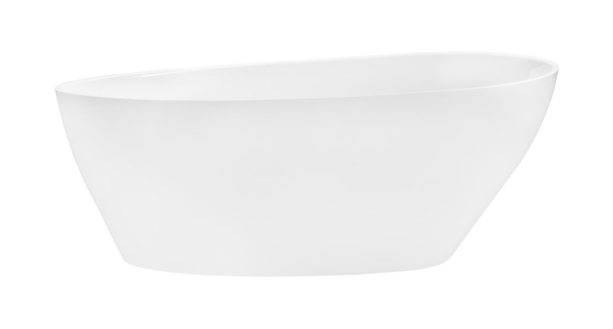 Besco Goya bañera exenta 160x70.6 cm oval blanco #WMD-160-G