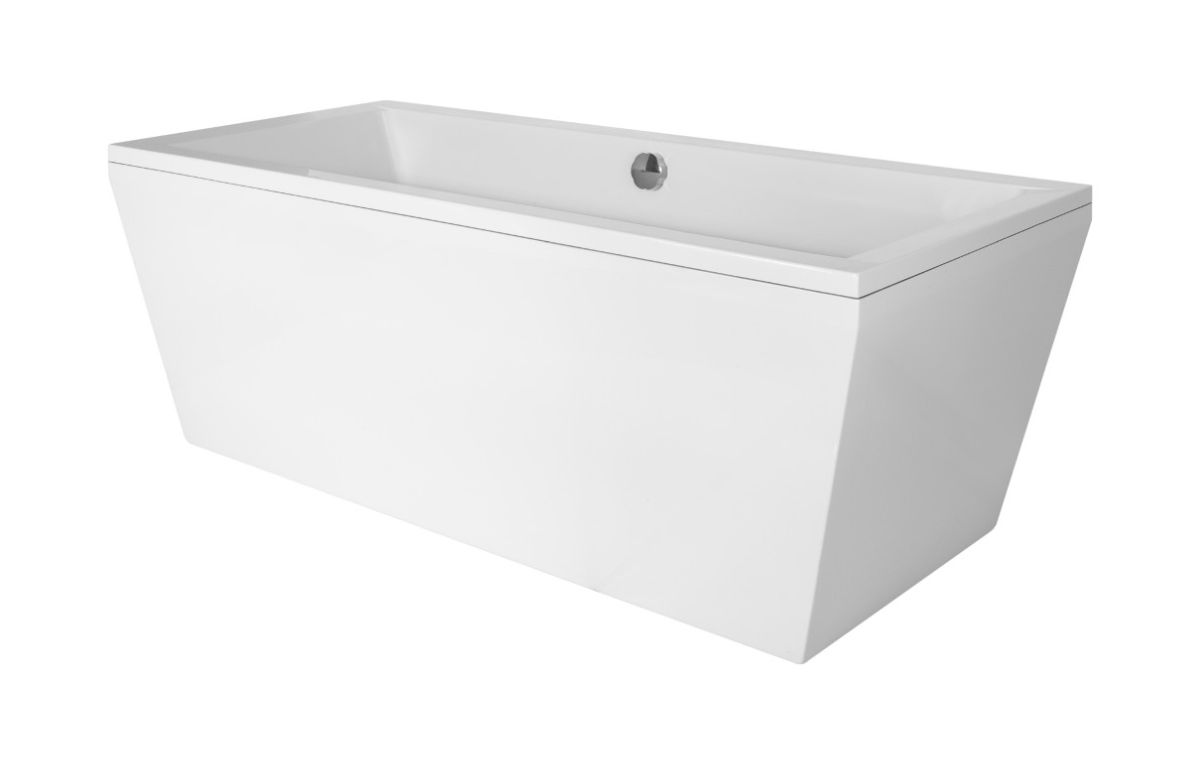 Besco Vera bañera exenta 180x80 cm rectangular blanco #WKV-180-WO