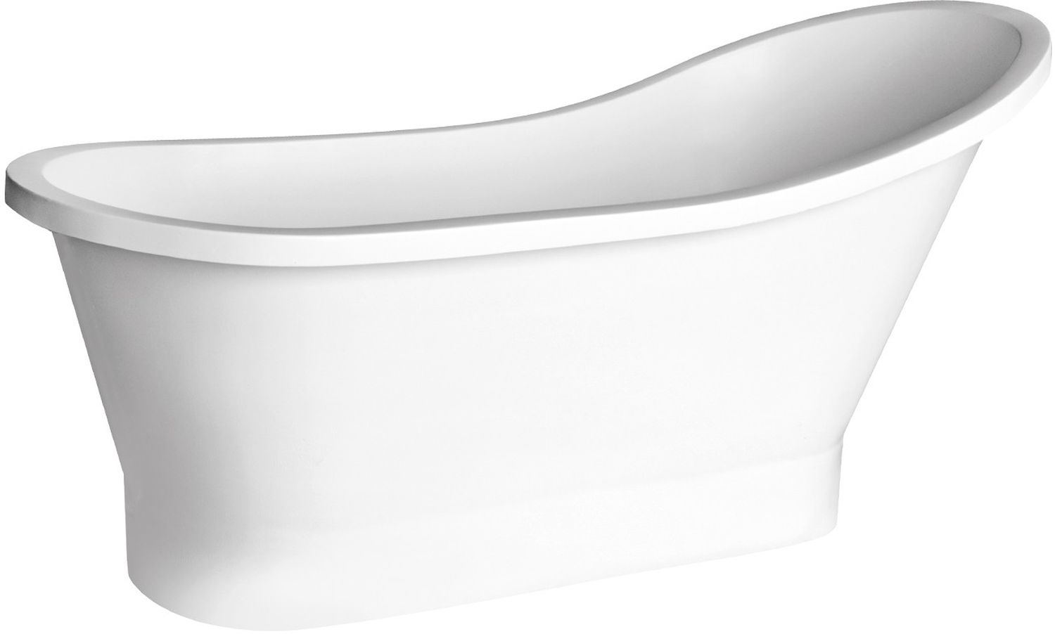 Besco Gloria bañera exenta 150x66 cm oval blanco #WMD-150-GL