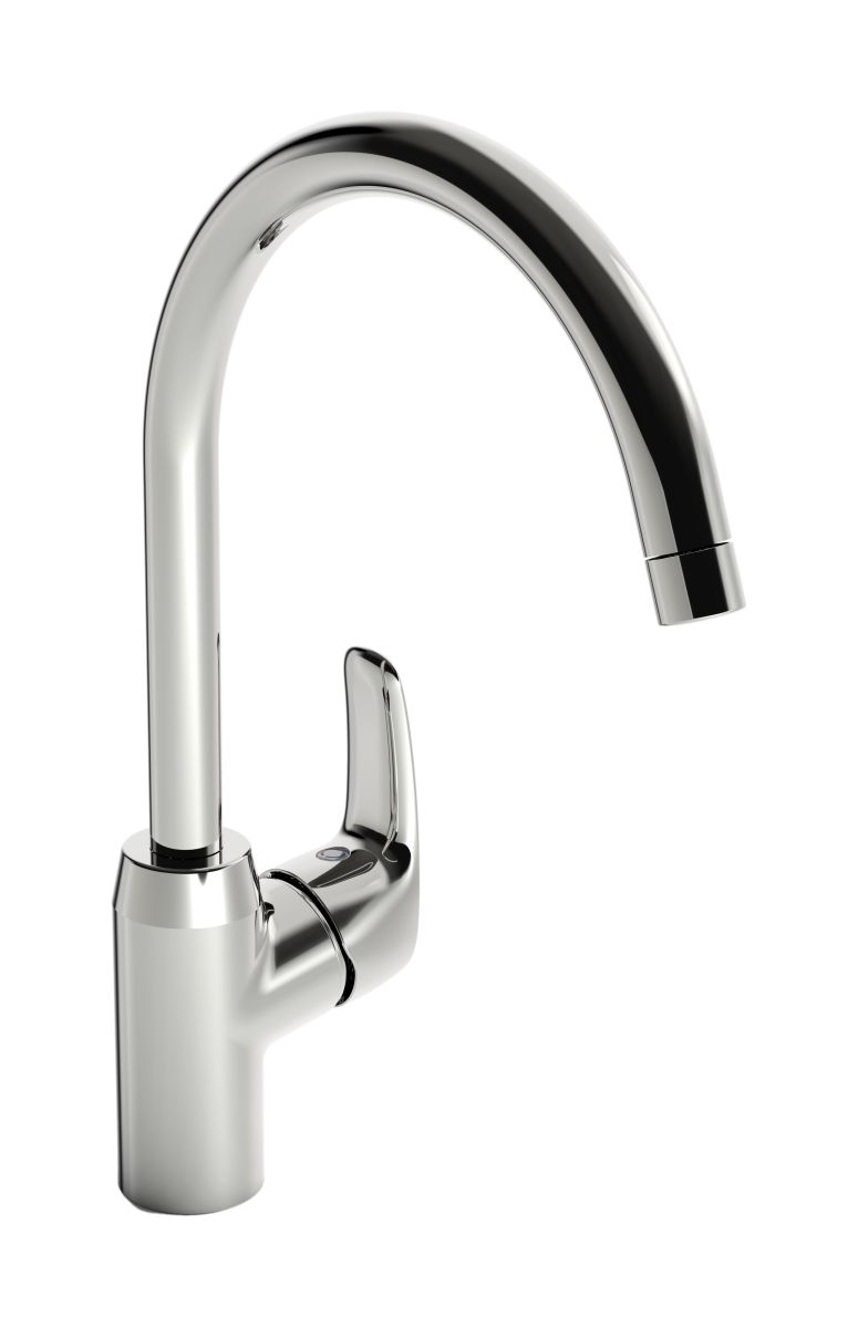 Oras Safira grifo de cocina de pie cromo 1028F