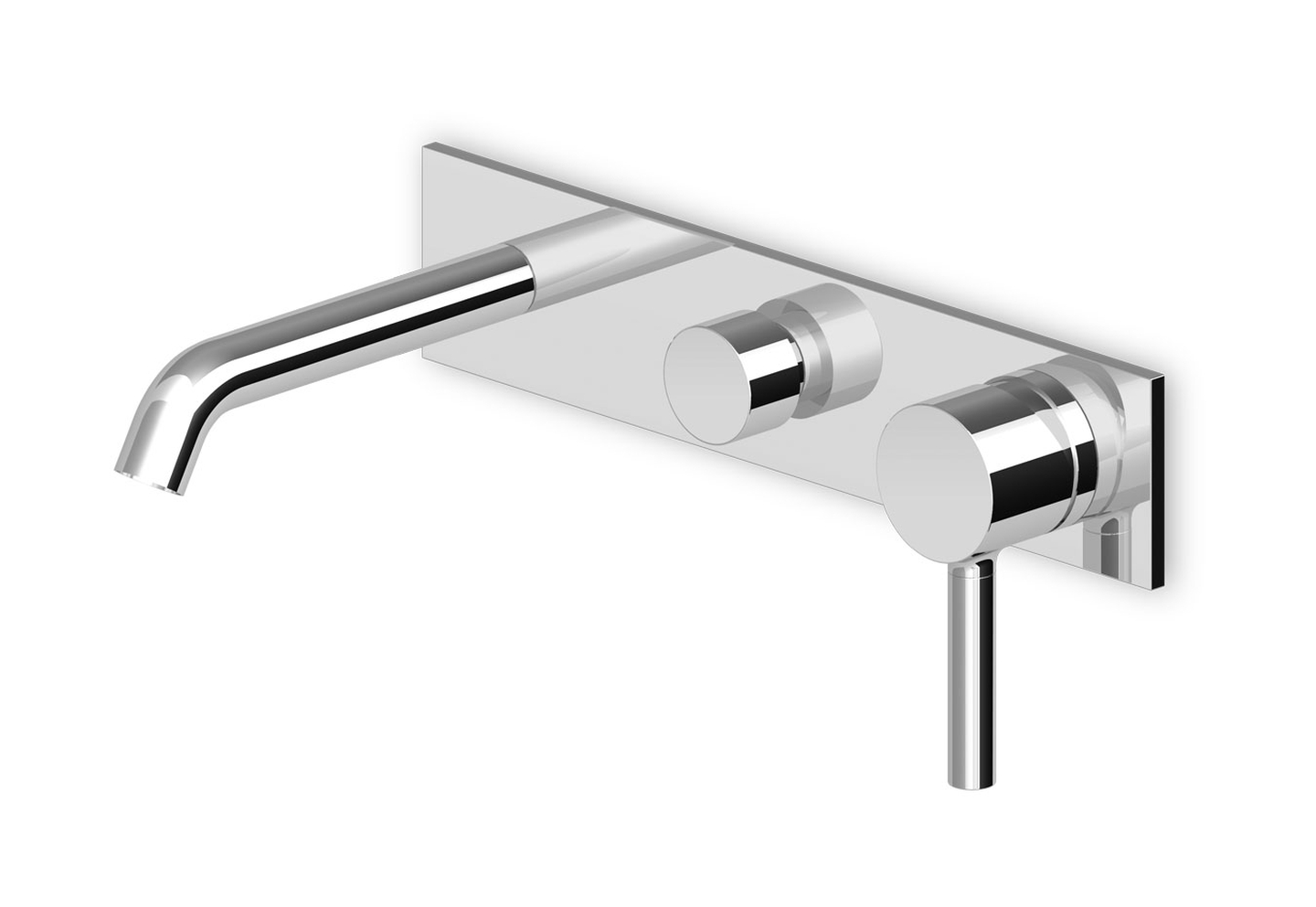 Zucchetti Pan grifo de bañera y ducha empotrado negro ZP6640.N1