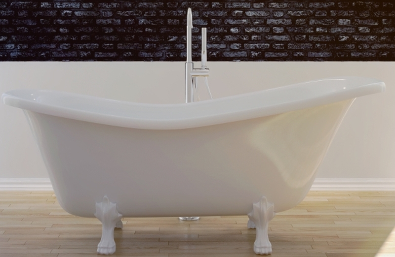 Besco Otylia bañera exenta 160x77 cm oval blanco #WKO-160W+BI