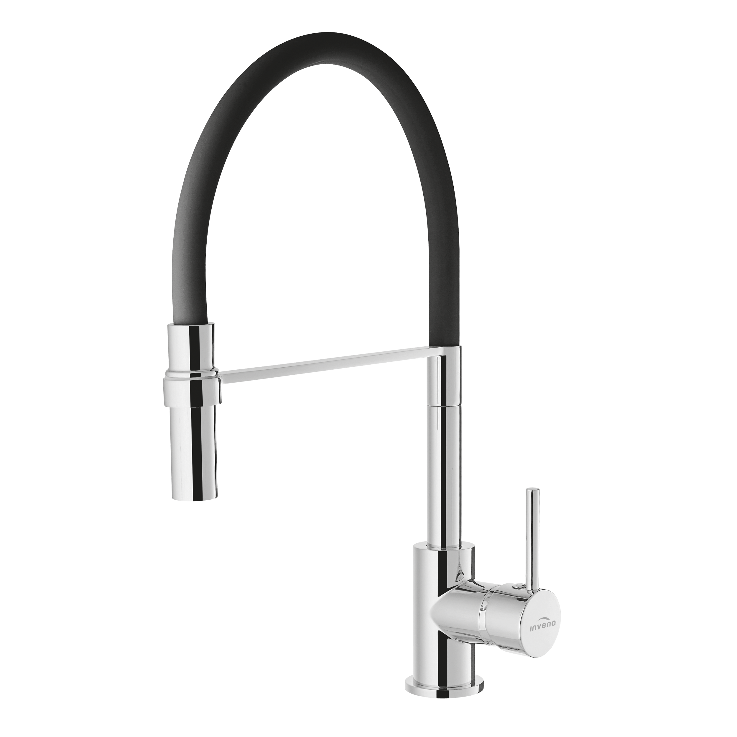 Invena Kameleon grifo de cocina de pie negro BZ-29-L04