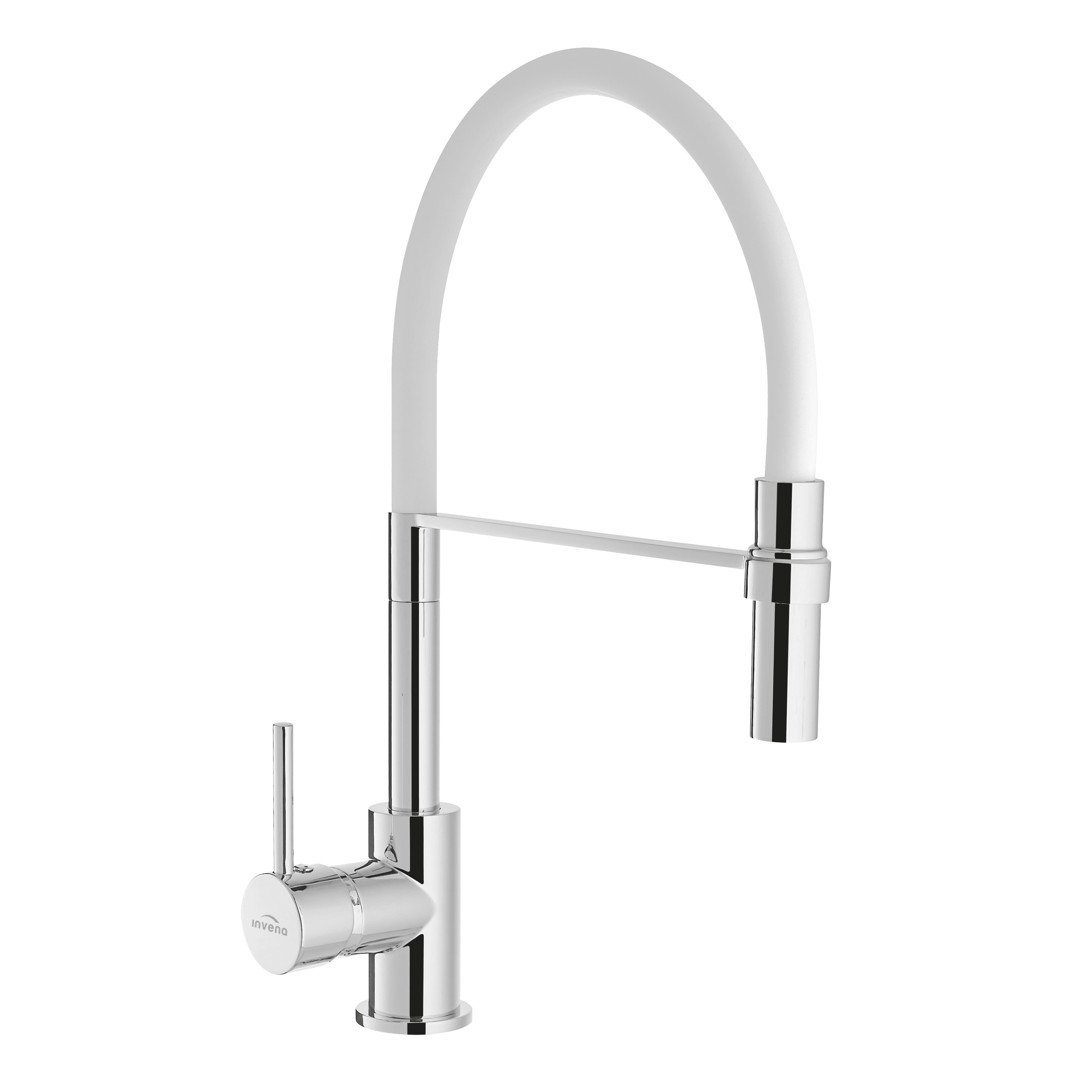 Invena Kameleon grifo de cocina de pie blanco BZ-29-L02