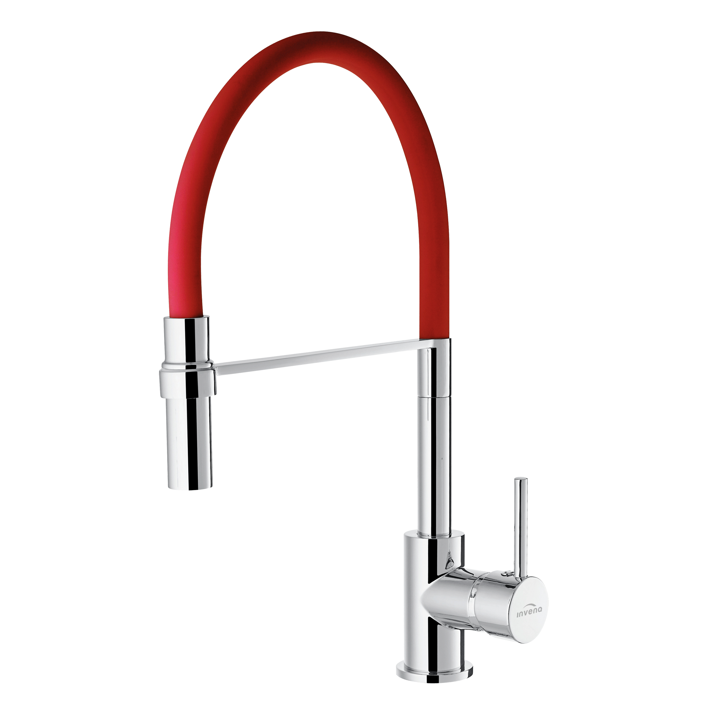 Invena Kameleon grifo de cocina de pie rojo BZ-29-L07