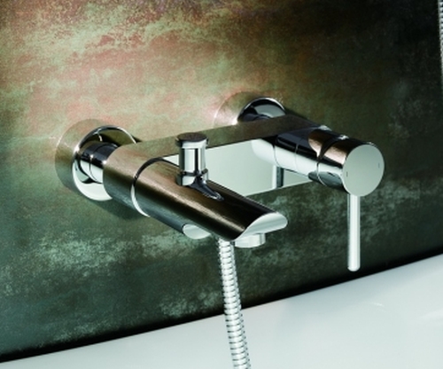 Blue Water Icona grifo de bañera y ducha a pared cromo ICO-BWN.020C