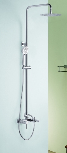 Blue Water Icona conjunto bañera/ducha a pared con rociador con efecto lluvia cromo ICO-ZWPN.500C