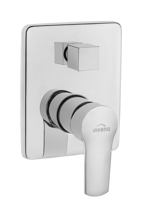 Invena Verso grifo de bañera y ducha empotrado cromo BP-82-0K2