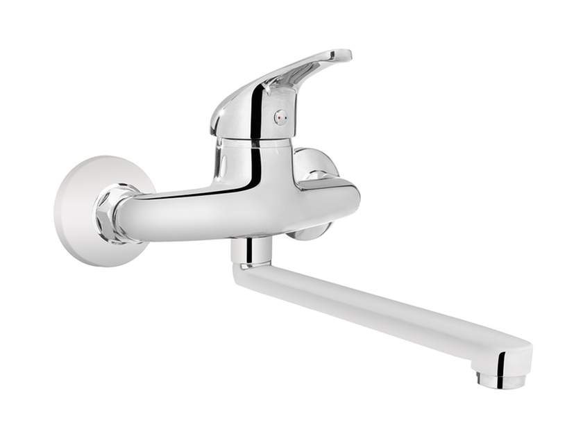 Invena Perea grifo de cocina a pared cromo BC-05-001