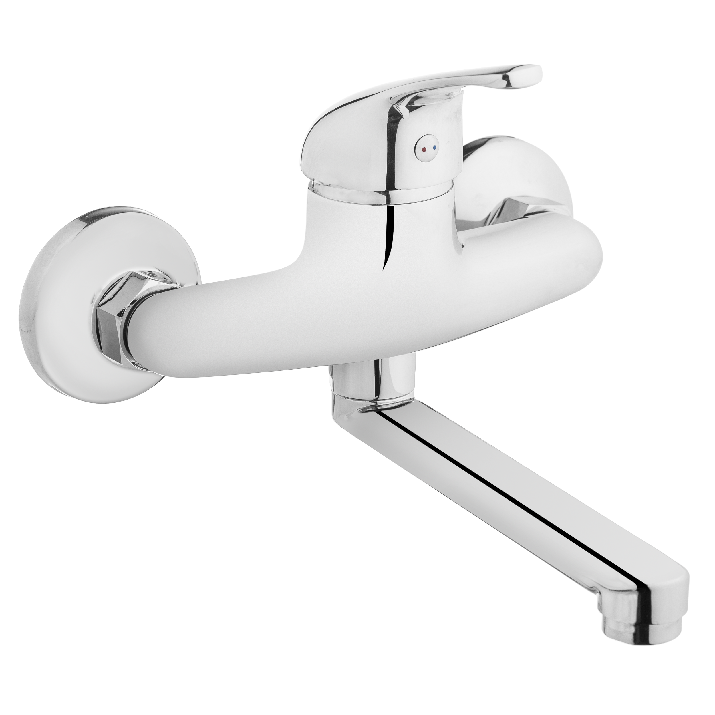 Invena Perea grifo para lavabo a pared cromo BC-05-K01