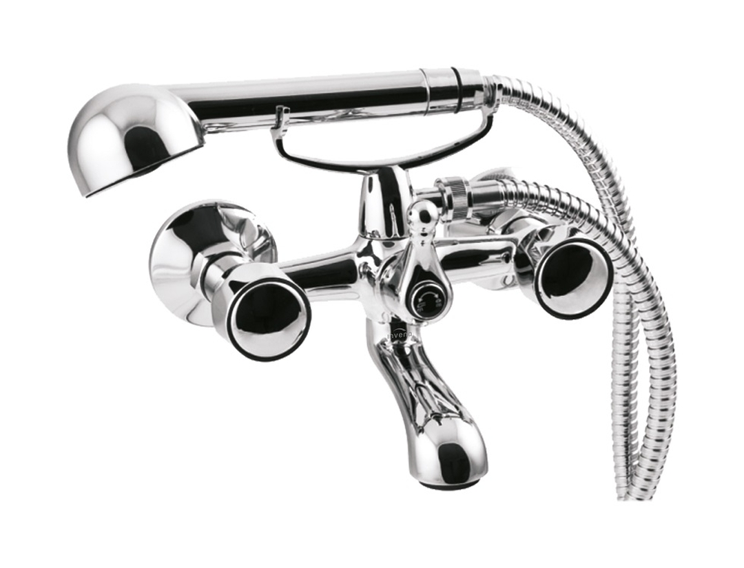 Invena Modena grifo de bañera y ducha a pared cromo BW-11-F0S