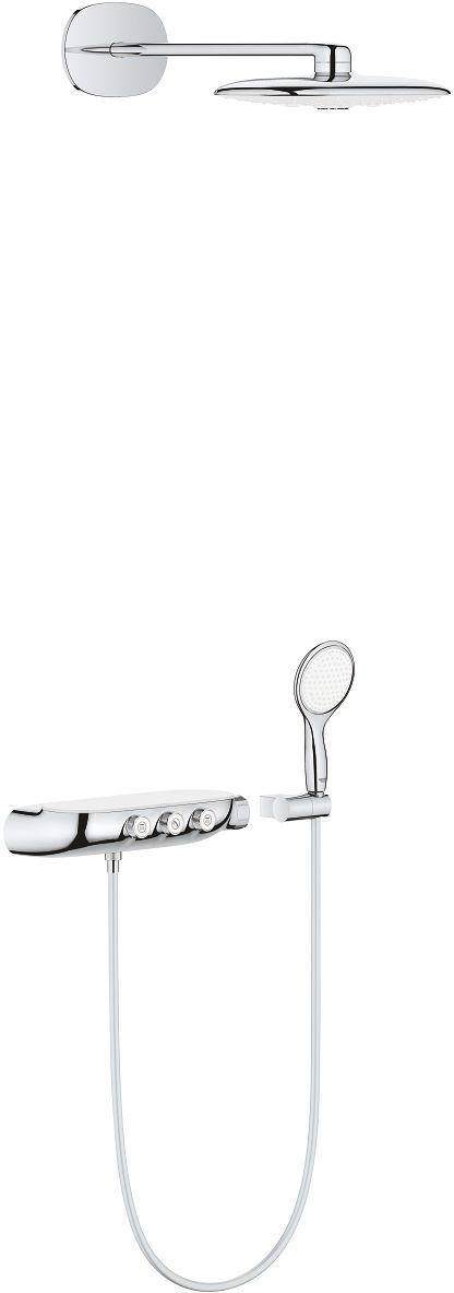Grohe Rainshower conjunto de ducha empotrado con termostato con rociador con efecto lluvia StarLight Chrome 26443LS0