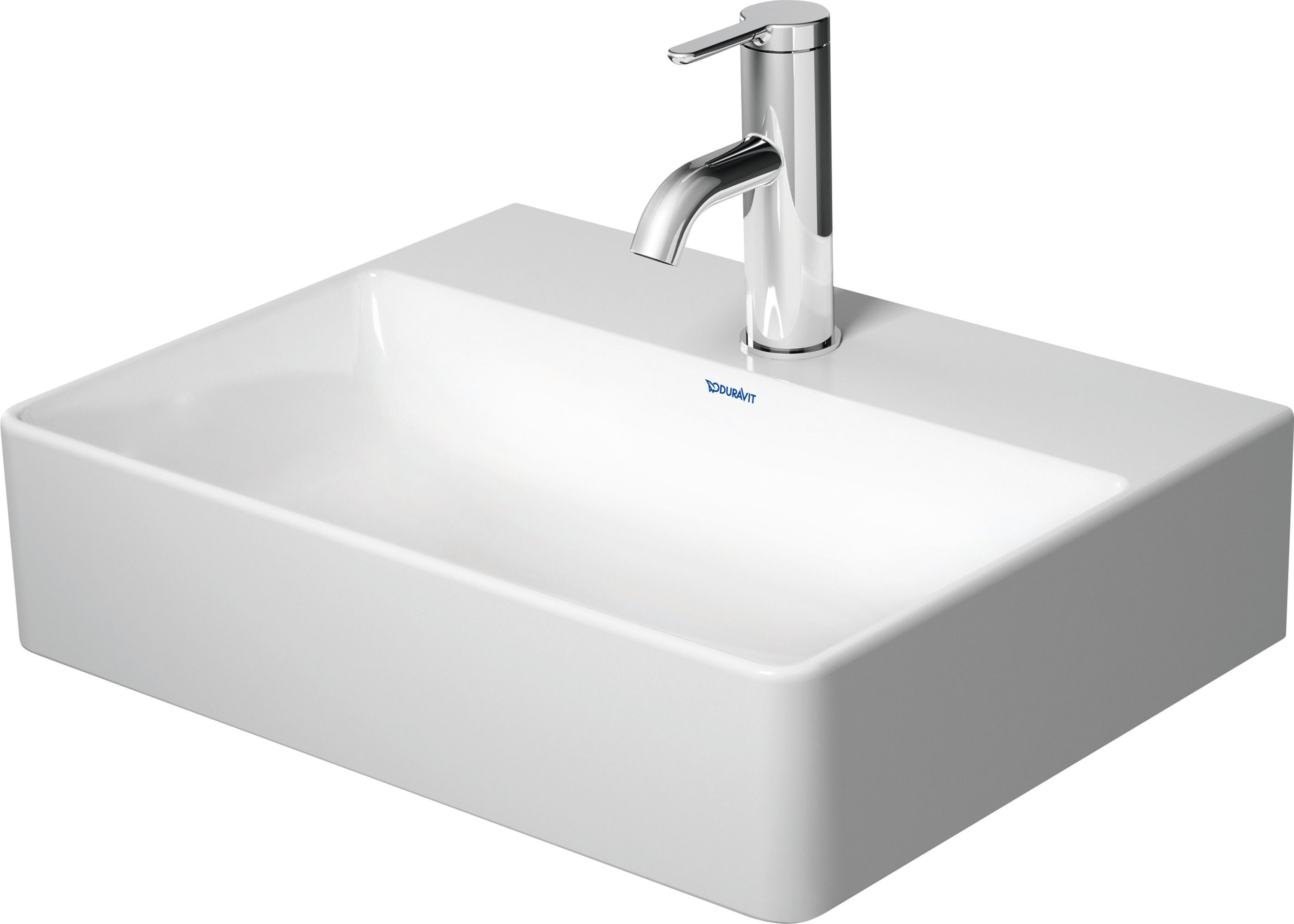 Duravit DuraSquare lavabo 45x35 cm rectangular para mueble blanco 0732450041