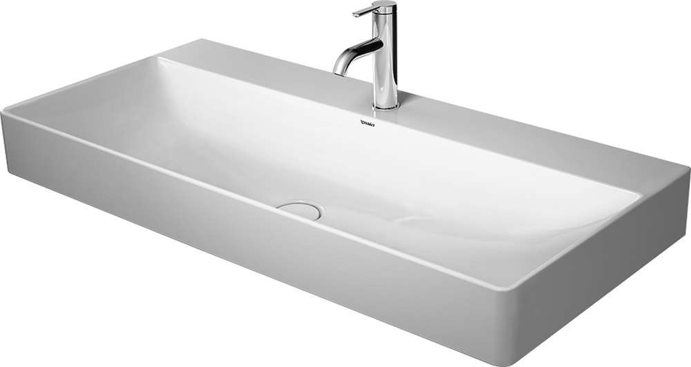 Duravit DuraSquare lavabo 100x47 cm rectangular para mueble blanco 2353100041