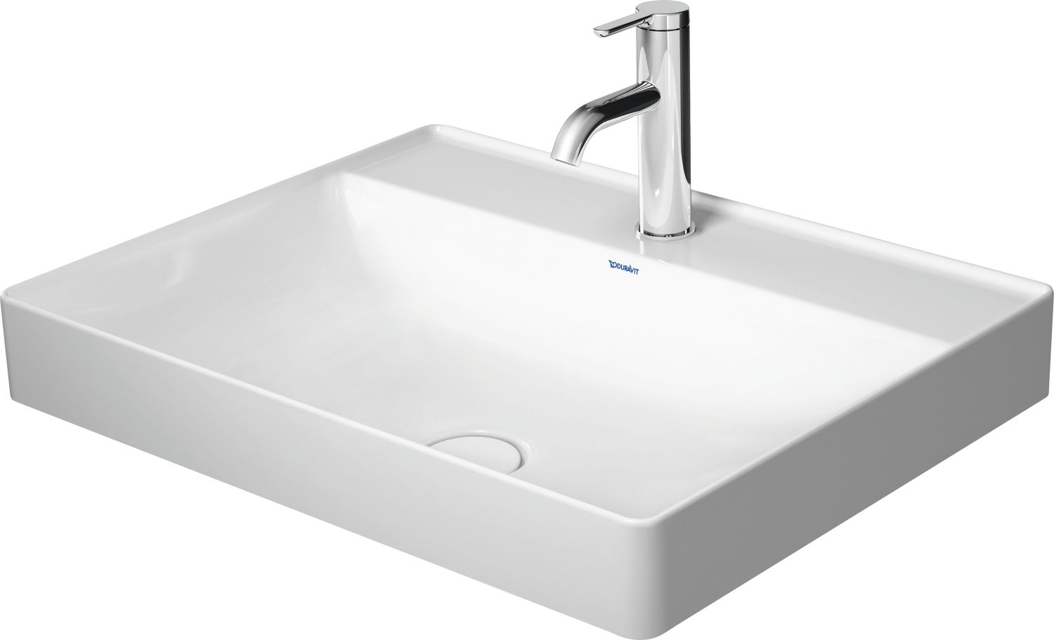 Duravit DuraSquare lavabo 60x47 cm rectangular sobre encimera blanco 2354600041