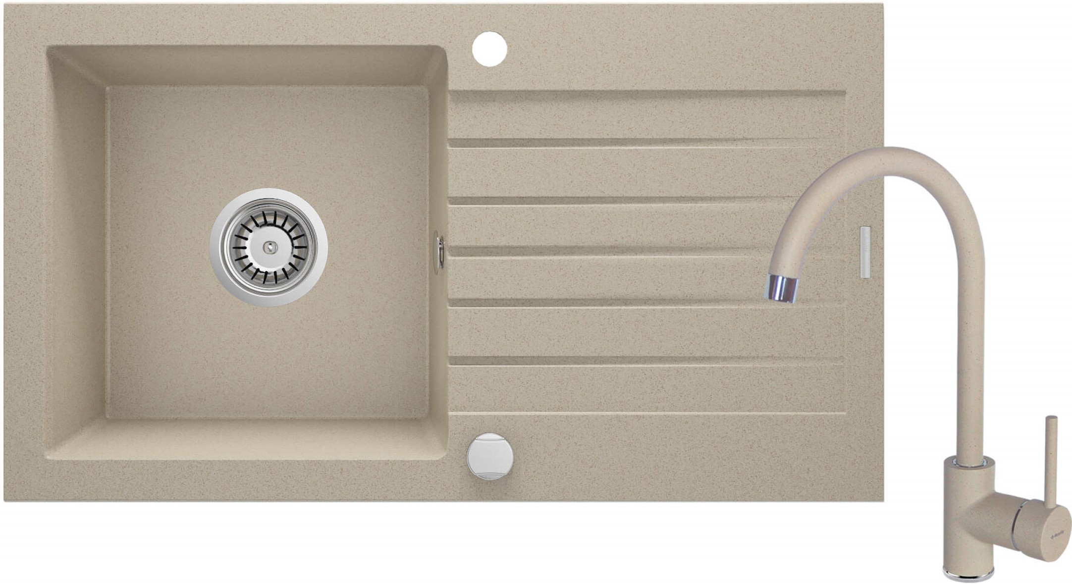 Deante Zorba fregadero con grifo arena/arena ZQZV7113