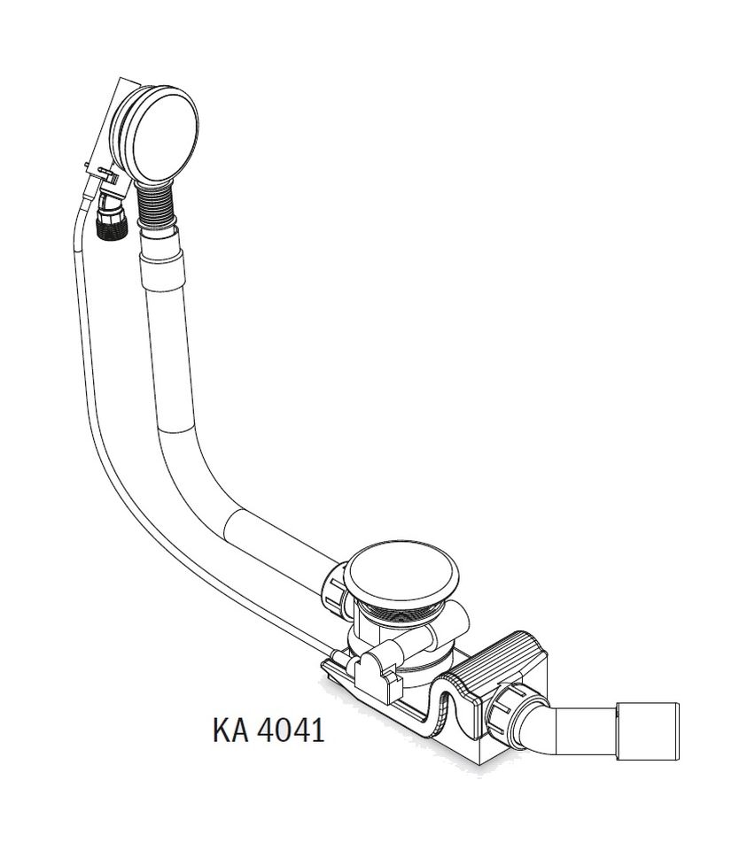 Kaldewei sifón para bañera blanco 687772100001