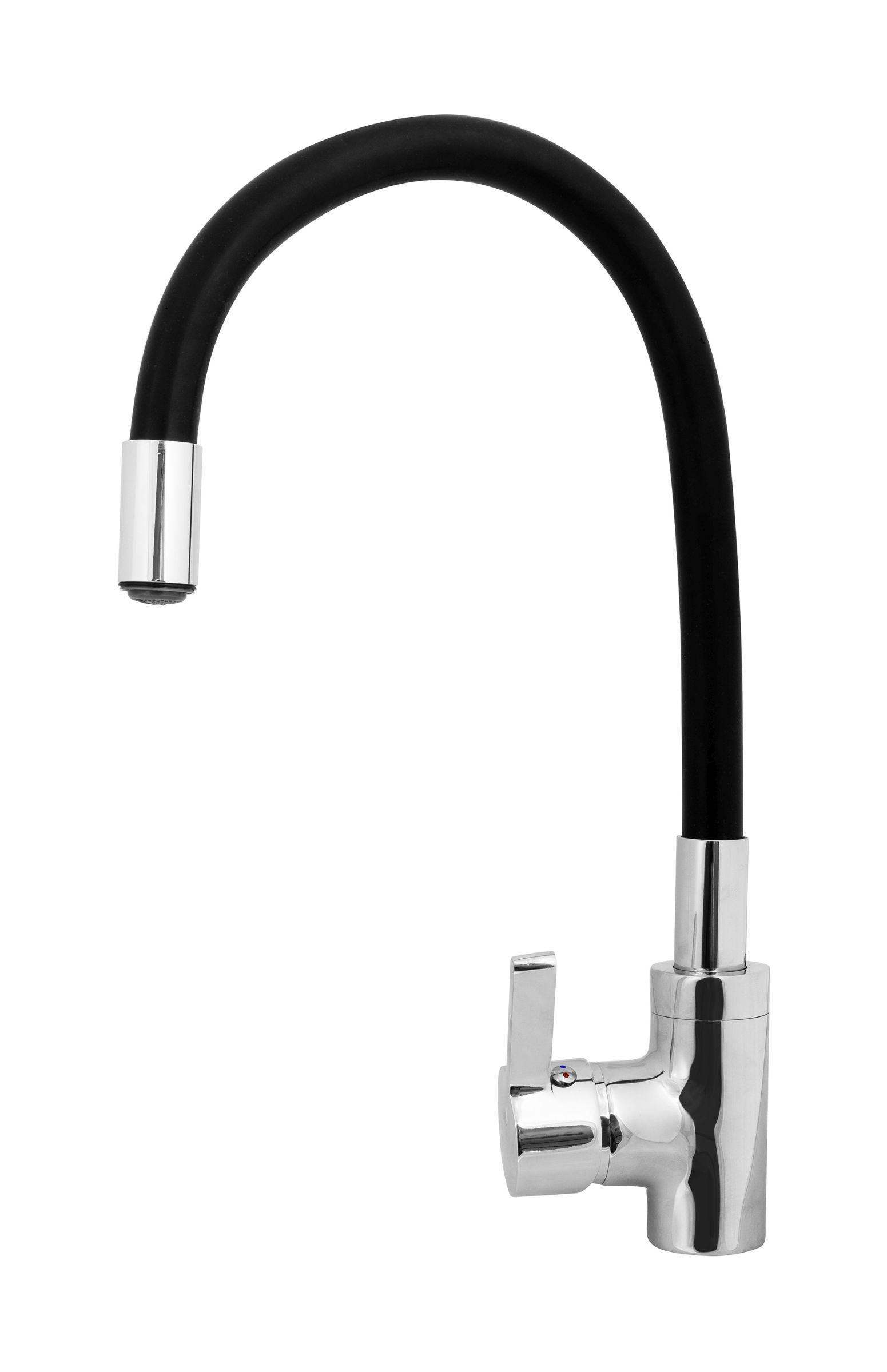 Pyramis Flessi grifo de cocina de pie negro 090919638