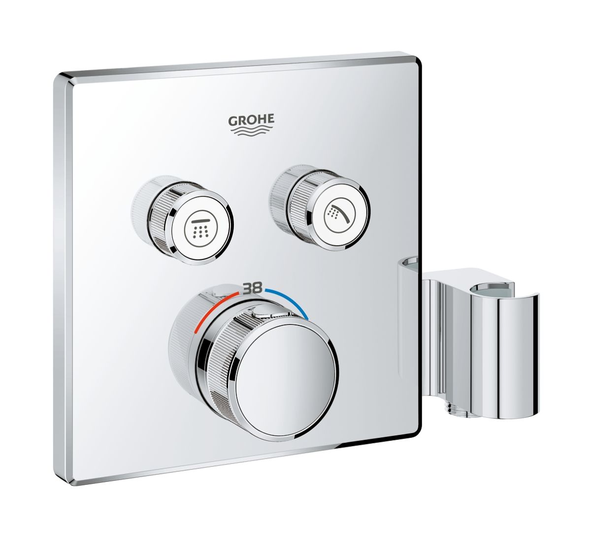 Grohe Grohtherm SmartControl grifo de bañera y ducha empotrado con termostato StarLight Chrome 29125000